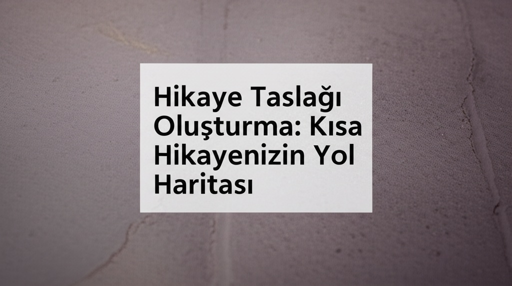 Hikaye Taslağı Oluşturma: Kısa Hikayenizin Yol Haritası