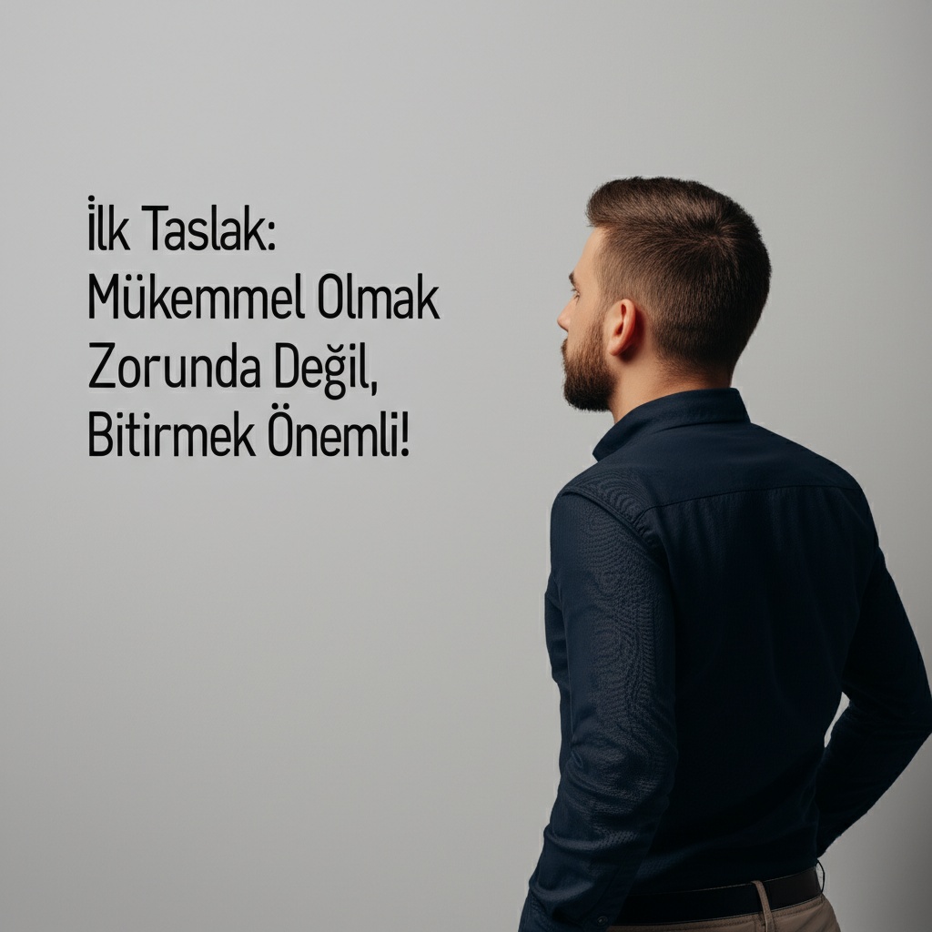 İlk Taslak: Mükemmel Olmak Zorunda Değil, Bitirmek Önemli!